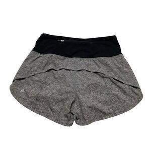lululemon athletica Gray and Black Women Shorts